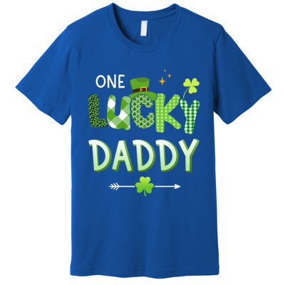 One Lucky Daddy For St Patricks Day Family Dad Gift Premium T-Shirt