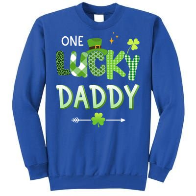 One Lucky Daddy For St Patricks Day Family Dad Gift Tall Sweatshirt