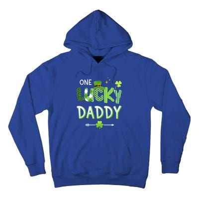 One Lucky Daddy For St Patricks Day Family Dad Gift Tall Hoodie