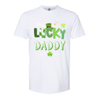 One Lucky Daddy For St Patricks Day Family Dad Gift Softstyle CVC T-Shirt