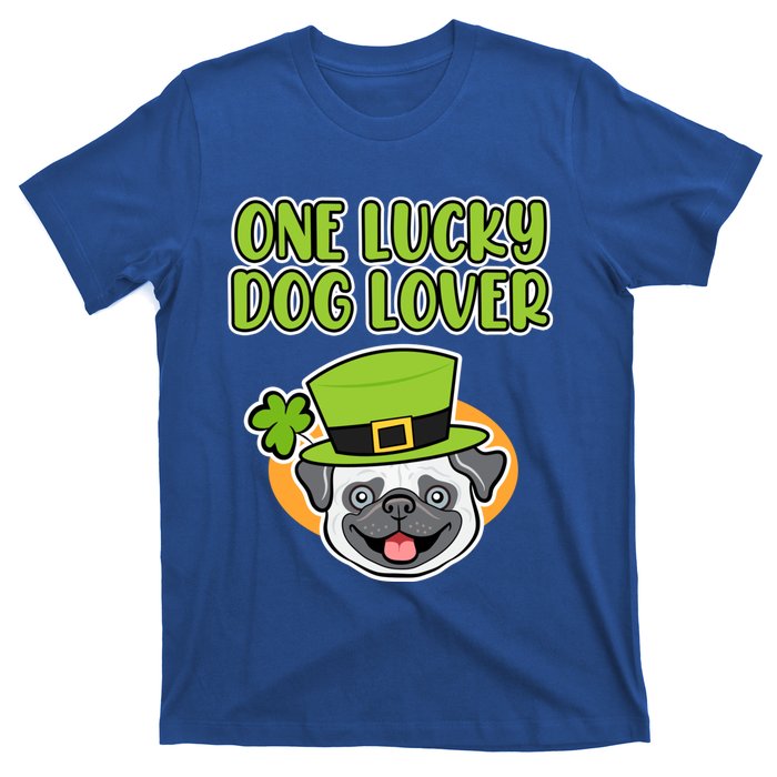 One Lucky Dog Lover St Patricks Day Irish Green Graphic Funny Gift T-Shirt