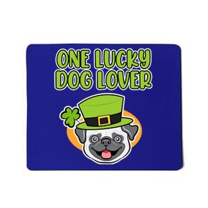 One Lucky Dog Lover St Patricks Day Irish Green Graphic Funny Gift Mousepad