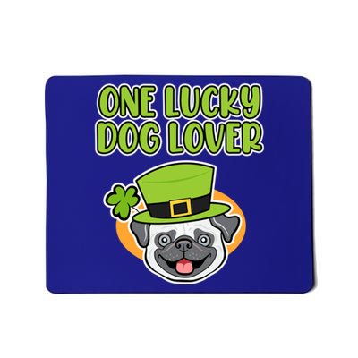 One Lucky Dog Lover St Patricks Day Irish Green Graphic Funny Gift Mousepad