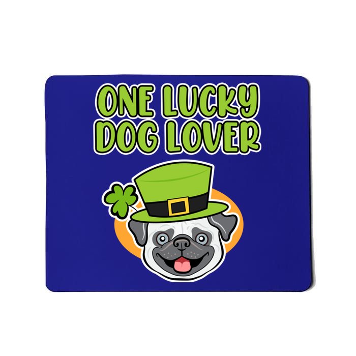 One Lucky Dog Lover St Patricks Day Irish Green Graphic Funny Gift Mousepad