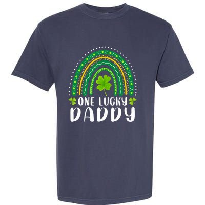 One Lucky Daddy Rainbow Saint Patrick's Day Dad Father Papa Garment-Dyed Heavyweight T-Shirt