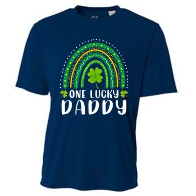 One Lucky Daddy Rainbow Saint Patrick's Day Dad Father Papa Cooling Performance Crew T-Shirt