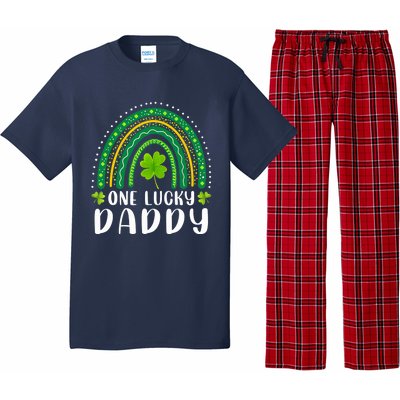 One Lucky Daddy Rainbow Saint Patrick's Day Dad Father Papa Pajama Set