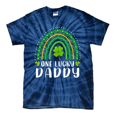 One Lucky Daddy Rainbow Saint Patrick's Day Dad Father Papa Tie-Dye T-Shirt