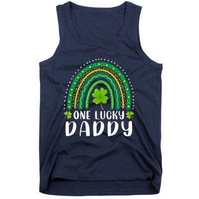 One Lucky Daddy Rainbow Saint Patrick's Day Dad Father Papa Tank Top