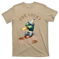 One Lucky Duck 1st Birthday 1 Years Old Poultry Mallard Duck T-Shirt