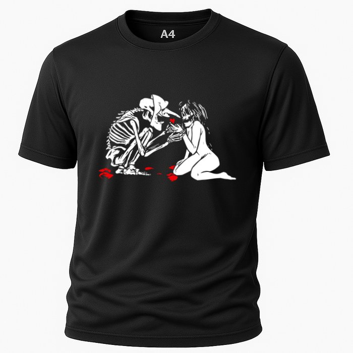 Occult Lover Death Card Goth Satanist Gothic Cooling Performance Crew T-Shirt