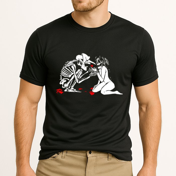 Occult Lover Death Card Goth Satanist Gothic Cooling Performance Crew T-Shirt