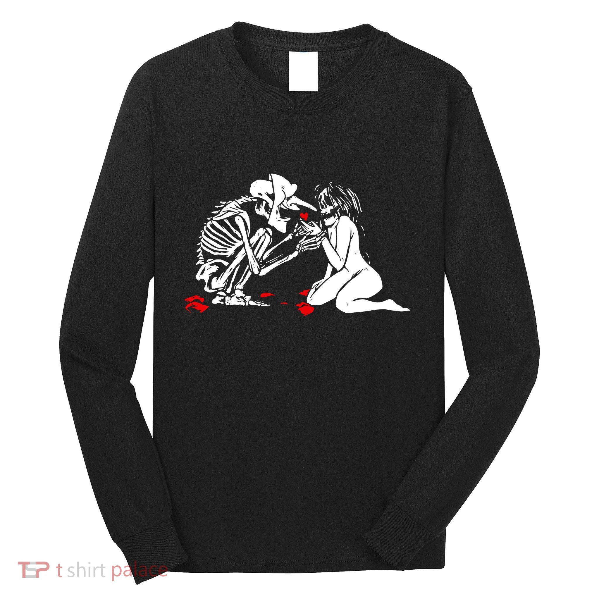 Occult Lover Death Card Goth Satanist Gothic Long Sleeve Shirt