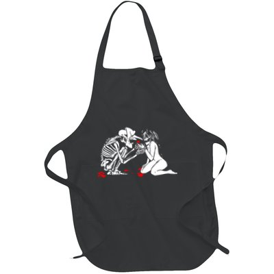 Occult Lover Death Card Goth Satanist Gothic Apron