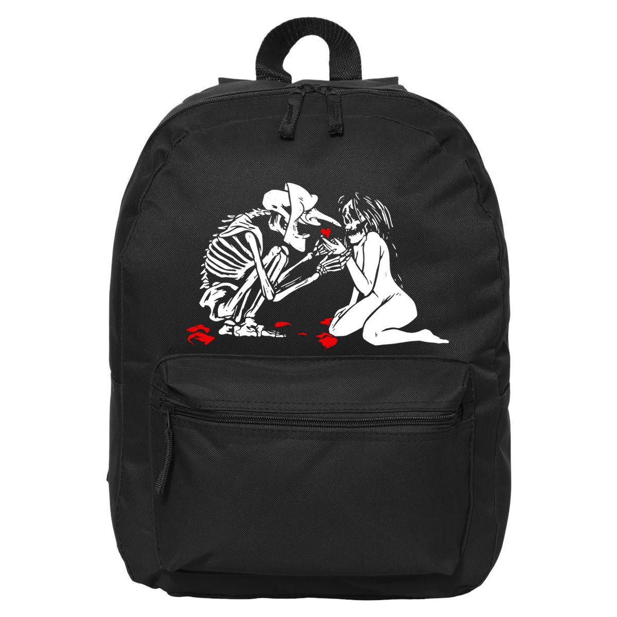 Occult Lover Death Card Goth Satanist Gothic 16 in Basic Backpack
