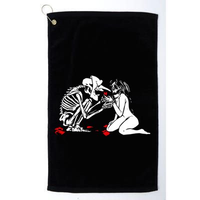 Occult Lover Death Card Goth Satanist Gothic Golf Towel