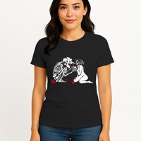 Occult Lover Death Card Goth Satanist Gothic Womens T-Shirt