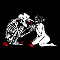 Occult Lover Death Card Goth Satanist Gothic Womens T-Shirt