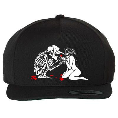 Occult Lover Death Card Goth Satanist Gothic Wool Snapback Cap