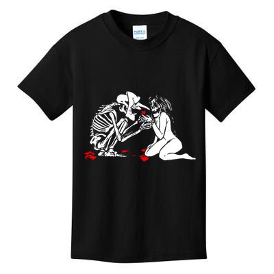 Occult Lover Death Card Goth Satanist Gothic Kids T-Shirt