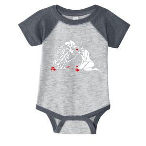 Occult Lover Death Card Goth Satanist Gothic Infant Baby Jersey Bodysuit