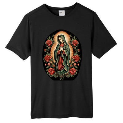 Our Lady De Guadalupe Sant Mary For Christians Catholics Tall Fusion ChromaSoft Performance T-Shirt