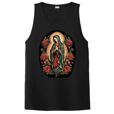 Our Lady De Guadalupe Sant Mary For Christians Catholics PosiCharge Competitor Tank