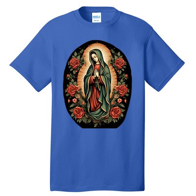 Our Lady De Guadalupe Sant Mary For Christians Catholics Tall T-Shirt