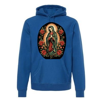 Our Lady De Guadalupe Sant Mary For Christians Catholics Premium Hoodie