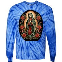 Our Lady De Guadalupe Sant Mary For Christians Catholics Tie-Dye Long Sleeve Shirt