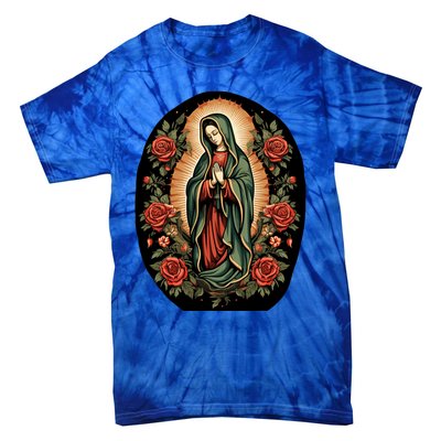 Our Lady De Guadalupe Sant Mary For Christians Catholics Tie-Dye T-Shirt