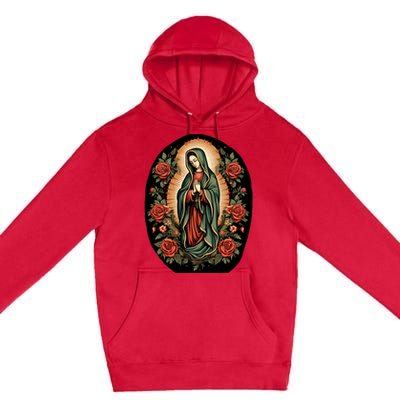 Our Lady De Guadalupe Sant Mary For Christians Catholics Premium Pullover Hoodie