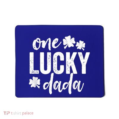 One Lucky Dada St Patricks Day Gift Green Dad Dark Mousepad