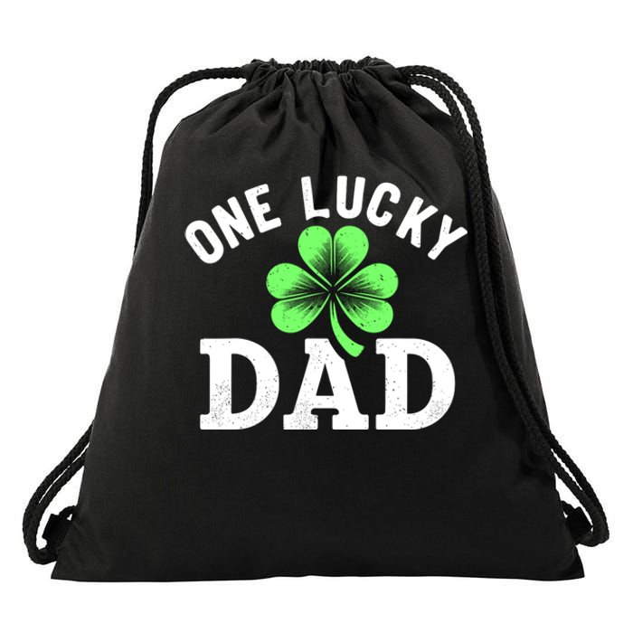 One Lucky Dad Father Funny Irish St PatrickS Day Drawstring Bag