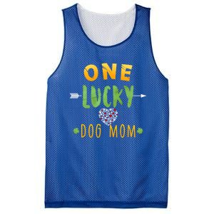 One Lucky Dog Mom Cute Gift St Patrick Day Cute Dog Mom Gift Mesh Reversible Basketball Jersey Tank