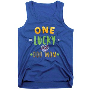 One Lucky Dog Mom Cute Gift St Patrick Day Cute Dog Mom Gift Tank Top