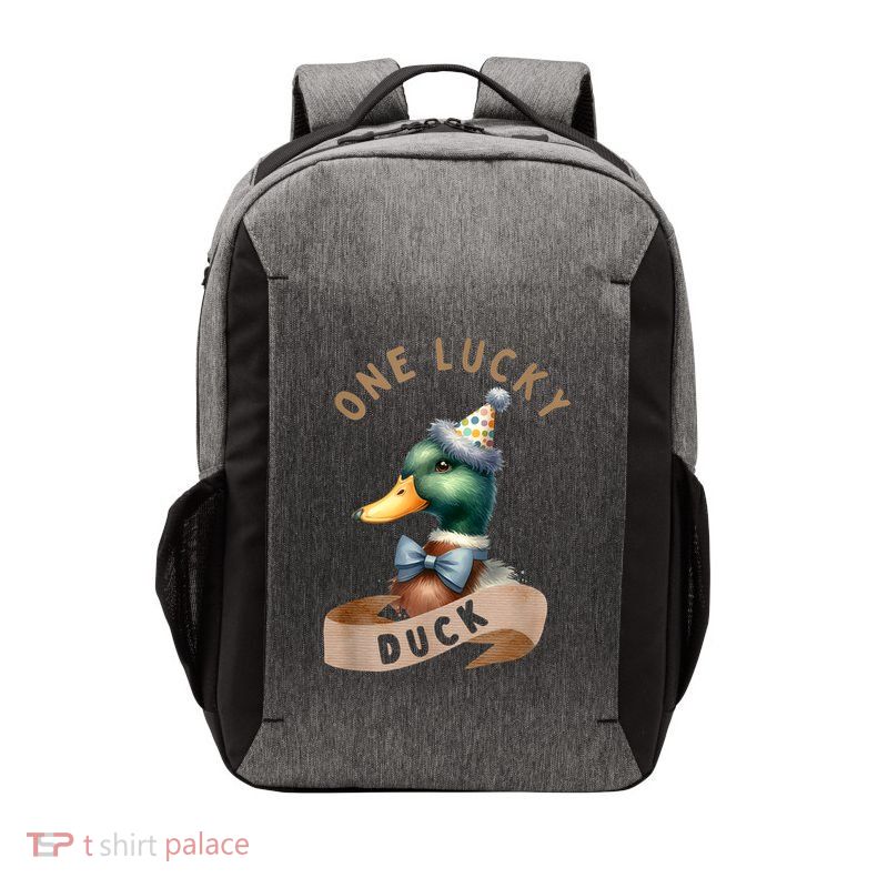 One Lucky Duck 1st Birthday 1 Years Old Poultry Mallard Duck Vector Backpack