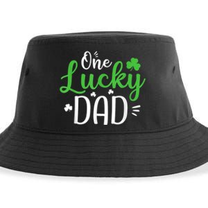 One Lucky Dad Shirt Funny St Patricks Day Gift For Daddy Sustainable Bucket Hat