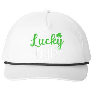 One Lucky Dad Shirt Funny St Patricks Day Gift For Daddy Snapback Five-Panel Rope Hat