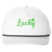 One Lucky Dad Shirt Funny St Patricks Day Gift For Daddy Snapback Five-Panel Rope Hat