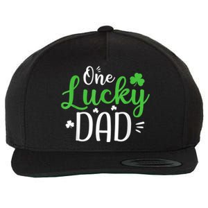 One Lucky Dad Shirt Funny St Patricks Day Gift For Daddy Wool Snapback Cap