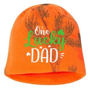 One Lucky Dad Shirt Funny St Patricks Day Gift For Daddy Kati - Camo Knit Beanie