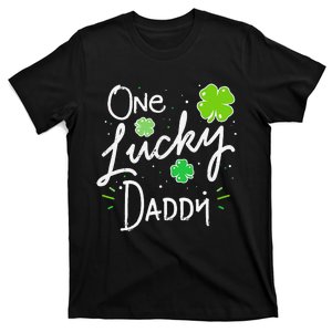 One Lucky Dad Matching St Patricks Day New Daddy T-Shirt