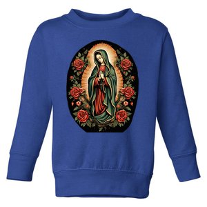 Our Lady De Guadalupe Sant Mary For Christians Catholics Toddler Sweatshirt