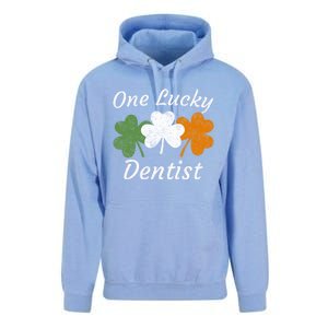 One Lucky Dentist St Patrick's Day Irish Shamrock Flag Gift Unisex Surf Hoodie