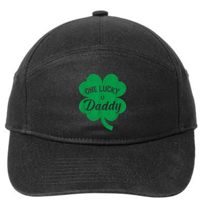 One Lucky Daddy Shamrock Four Leaf Clover St Patricks Day 7-Panel Snapback Hat