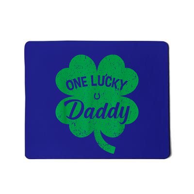 One Lucky Daddy Shamrock Four Leaf Clover St Patricks Day Mousepad