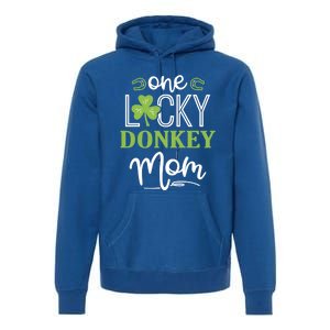 One Lucky Donkey Horse Mom Irish Horseback Riding Great Gift Premium Hoodie