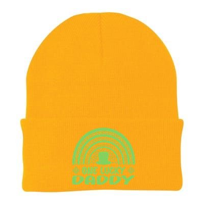 One Lucky Daddy Gift St Patrick's Day Funny For Daddy Funny Gift Knit Cap Winter Beanie