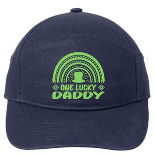 One Lucky Daddy Gift St Patrick's Day Funny For Daddy Funny Gift 7-Panel Snapback Hat